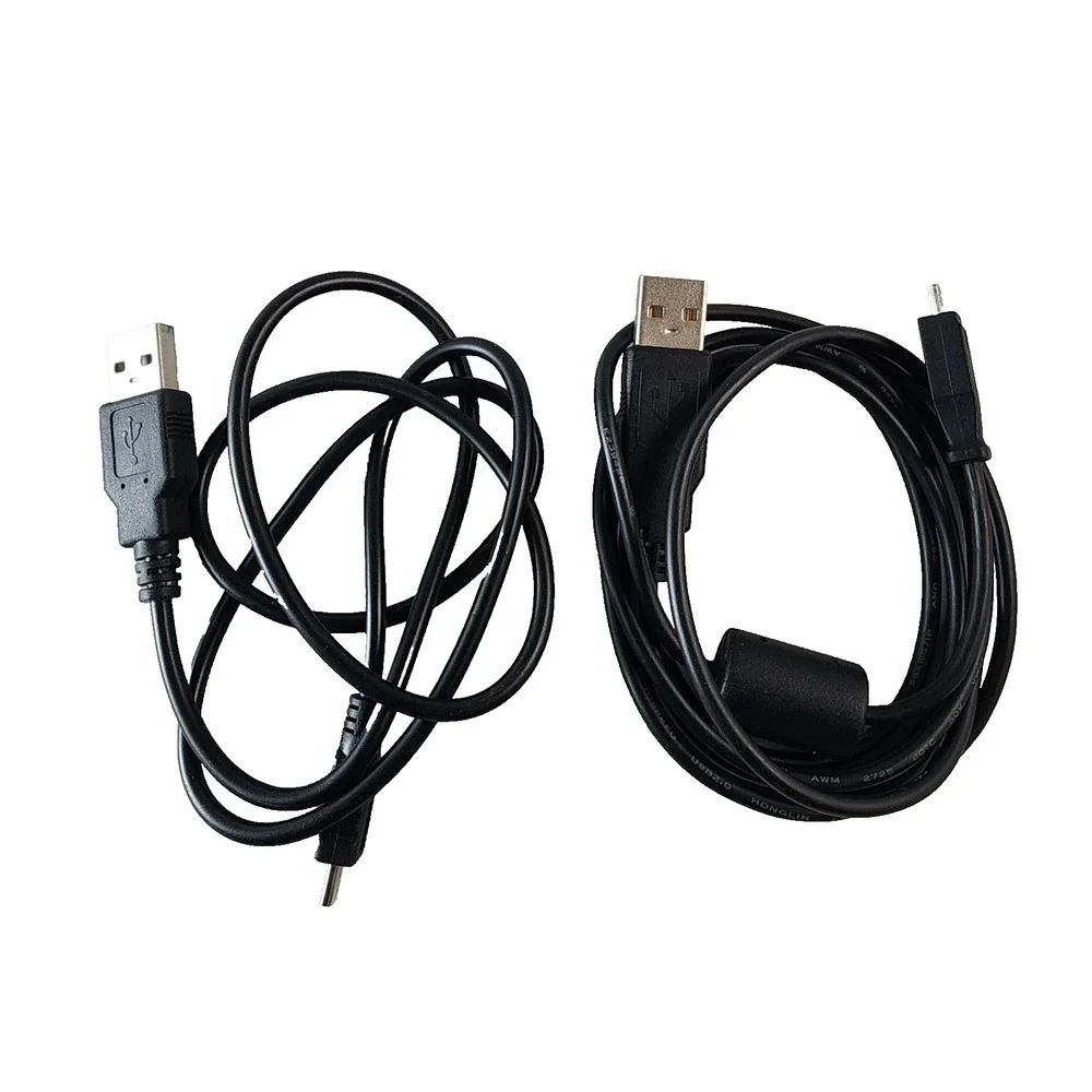 Assorted Length USB Type A to Micro Type B USB Cable Cord (2 Cables) Used.